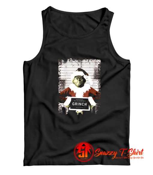 The Grinch Christmas Mugshot Tank Top