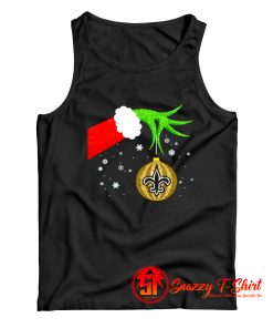 The Grinch Christmas Ornament New Orleans Saints Tank Top