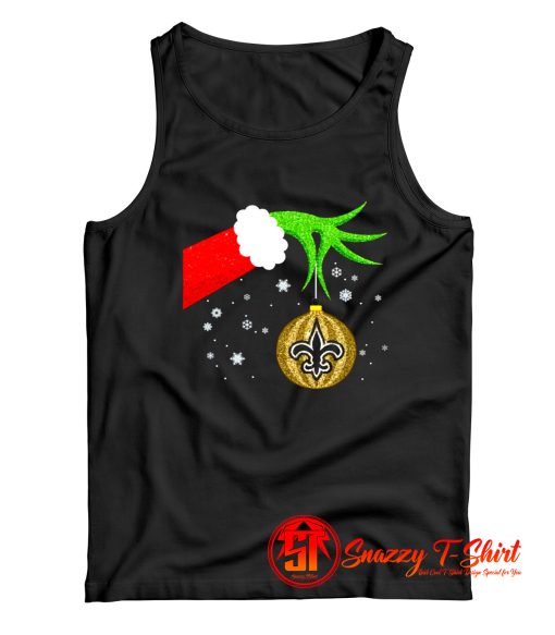 The Grinch Christmas Ornament New Orleans Saints Tank Top