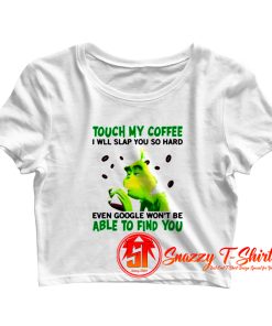 The Grinch Christmas coffee Crop Top Shirt