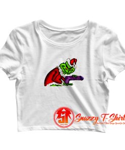 The Grinch art Crop Top Shirt