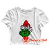 The Grinch face Crop Top Shirt