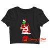 The Grinch santa Crop Top Shirt