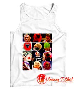 The Many Hairstyles Of The Worm Dennis Rodman Chicago Bulls Tank Top