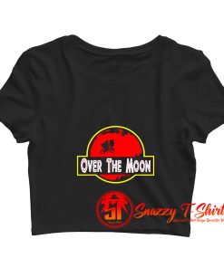 The Moon Jurassic Park Dinosaur Movie Crop Top Shirt