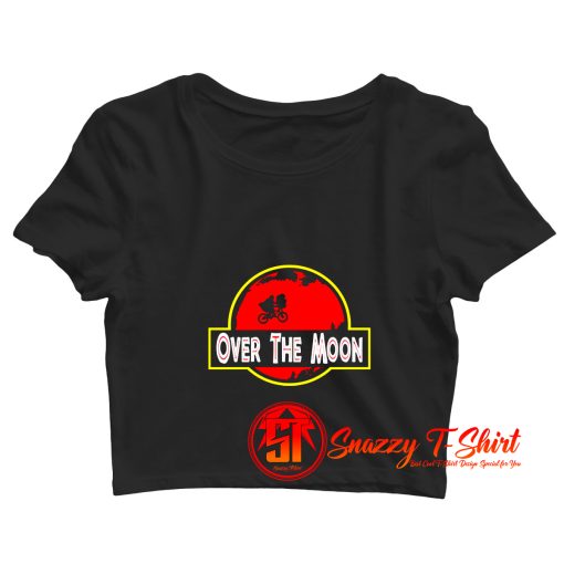 The Moon Jurassic Park Dinosaur Movie Crop Top Shirt