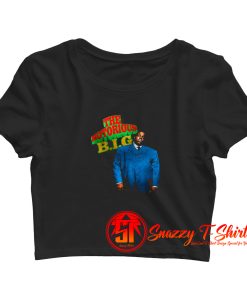 The Notorious BIG. Blue Suit Crop Top Shirt