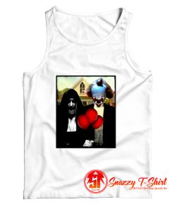 The Nun Valak And Pennywise Horror Mashup Tank Top