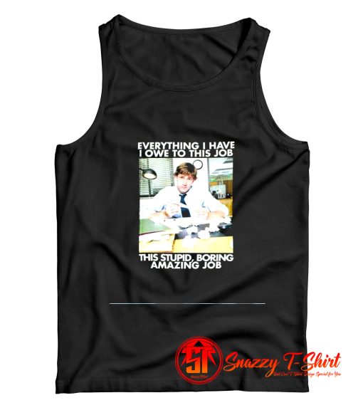 The Office Jim Halpert Stupid Boring Tank Top