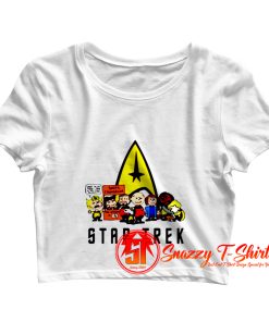 The Peanuts Star Trek Snoopy And Friends Crop Top Shirt