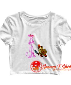 The Pink Panther Inspector Clouseau Cartoon Crop Top Shirt