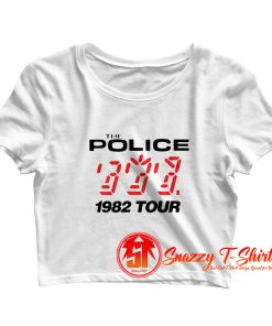 The Police 1982 Tour Vintage Unisex Crop Top Shirt