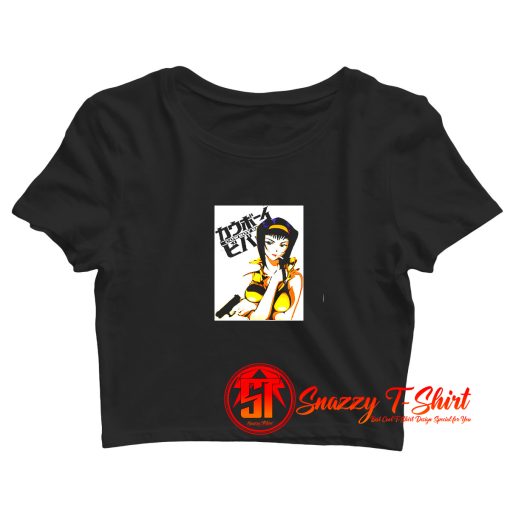 The Potrait Of Faye Valentine From Cowboy Crop Top Shirt