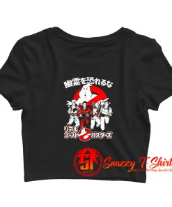 The Real Ghostbusters Busters In Japan Crop Top Shirt