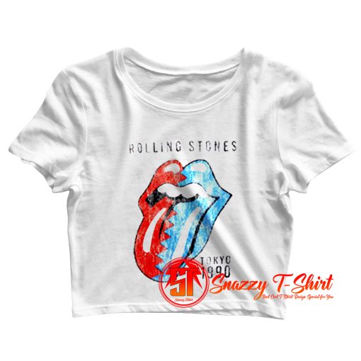 The Rolling Stones Tokyo 1990 Crop Top Shirt