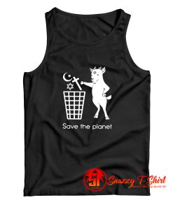 The Satan Goat Save The Planet Tank Top