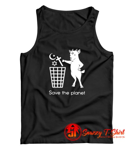 The Satan Goat Save The Planet Tank Top