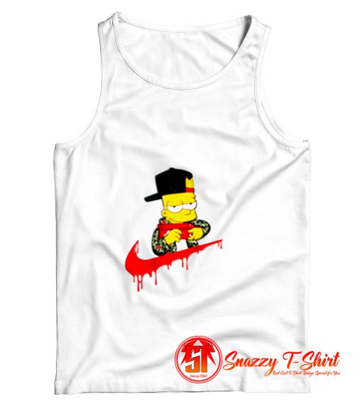 The Simpsons Bart Jordan Swoosh Tank Top