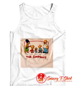 The Simpsons Family Mom Lisa maggie Bart Dad Tank Top