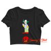 The Simpsons Krusty Clown Smoking Crop Top Shirt