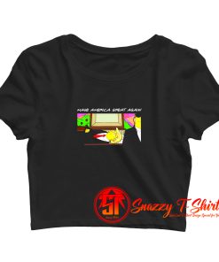 The Simpsons President Trump Funeral Crop Top Shirt