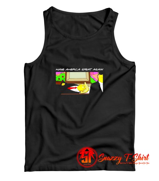 The Simpsons President Trump Funeral Tank Top