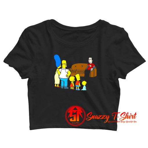 The Simpsons Sheldon Cooper Crop Top Shirt