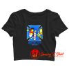 The Simpsons Skate Boarding FEA Crop Top Shirt