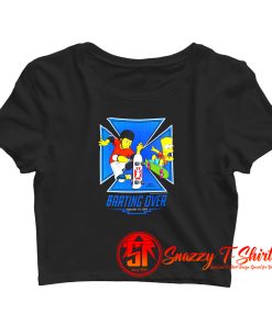 The Simpsons Skate Boarding FEA Crop Top Shirt