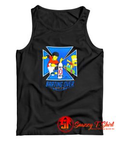 The Simpsons Skate Boarding FEA Tank Top