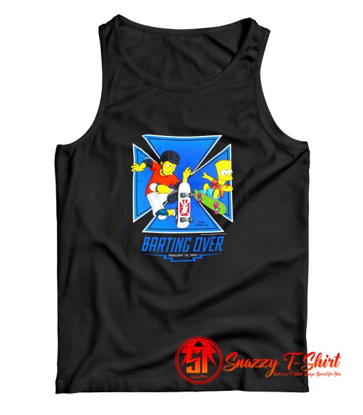 The Simpsons Skate Boarding FEA Tank Top