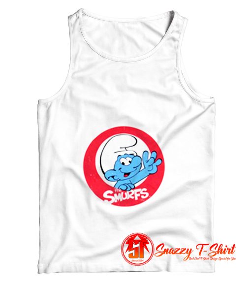 The Smurfs Smiling Circle Logo Image Tank Top