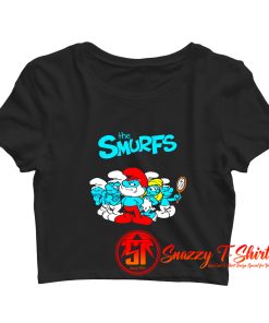 The Smurfs TV Series Animated Poster Crop Top Shirt