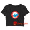 The Smurfs Vintage Cartoon Crop Top Shirt