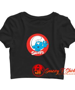 The Smurfs Vintage Cartoon Crop Top Shirt