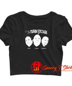 The Three Stooges Gar Jimmy Johnny Crop Top Shirt