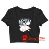 The Time Is Now Flying Pig Crop Top Shirt