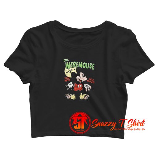 The Weremouse Disney Mickey Mouse Halloween Crop Top Shirt