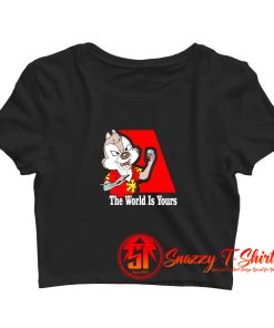 The World Is Yours Chip N Dale Crop Top Shirt