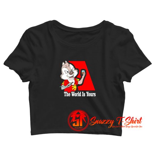 The World Is Yours Chip N Dale Crop Top Shirt