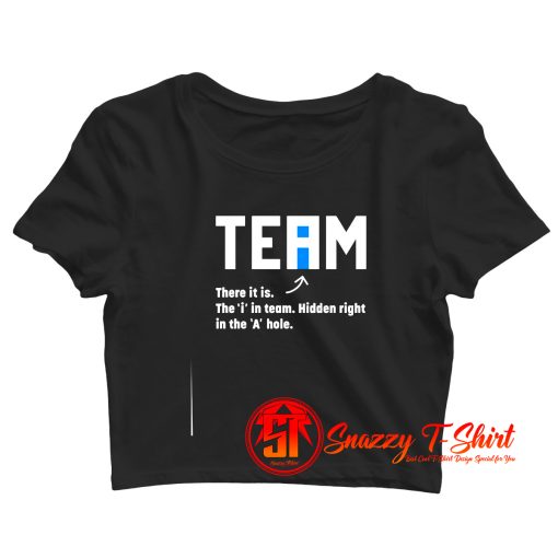 The i in Team Crop Top Shirt