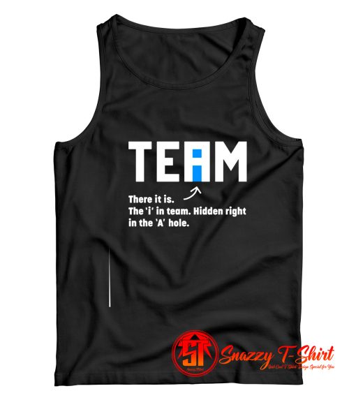 The i in Team Tank Top