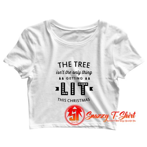 The tree christmas Crop Top Shirt