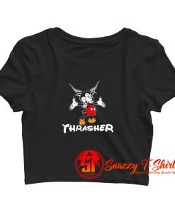 Thrasher Magazine Mouse Goat Crop Top Shirt