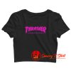 Thrasher Pink Flame Crop Top Shirt