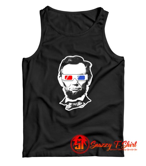 Threadrock Abraham Lincoln 3D Glasses Tank Top