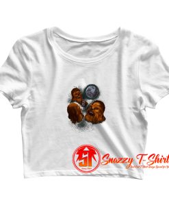 Three Chewbacca moon Crop Top Shirt