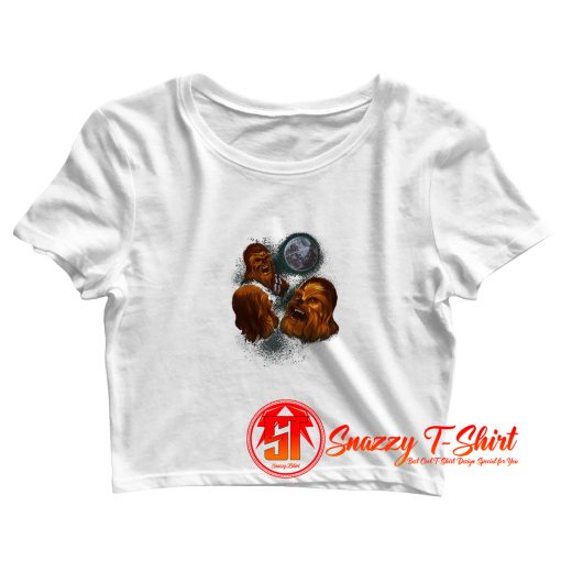 Three Chewbacca moon Crop Top Shirt