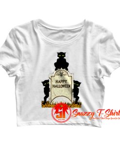 Three Imps Happy Halloween Crop Top Shirt