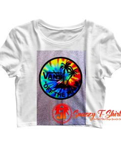 Tie Dye Vans Off The Walk Crop Top Shirt